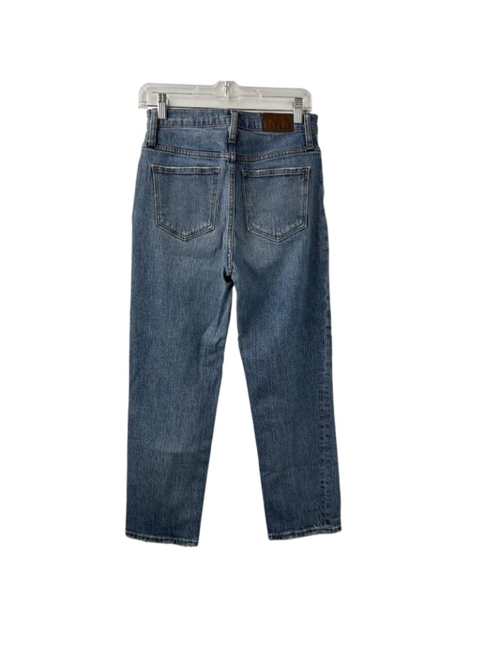 Madewell Womens High Rise Classic Straight Leg Jeans Size 25 Blue Preppy Casual - Picture 4 of 16